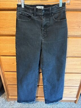 Madewell Black Washed Vintage Wide Leg Jeans